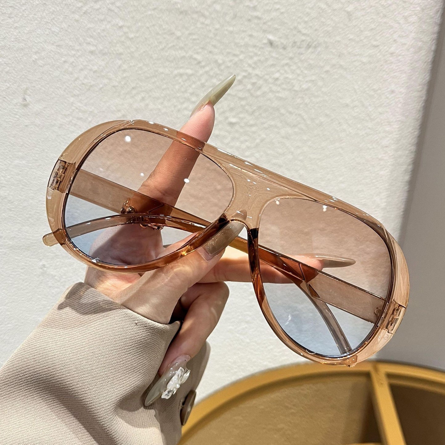 Sportliche Übergroße Schildbrille Brehn