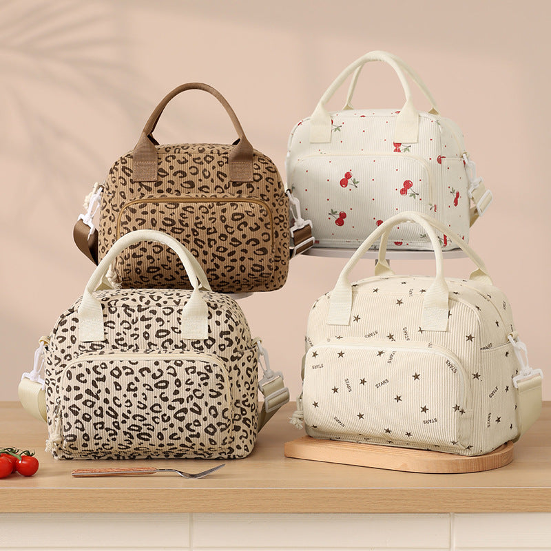 Isolierte Lunch-Tasche mit stylischem Zebra-Print Brehn