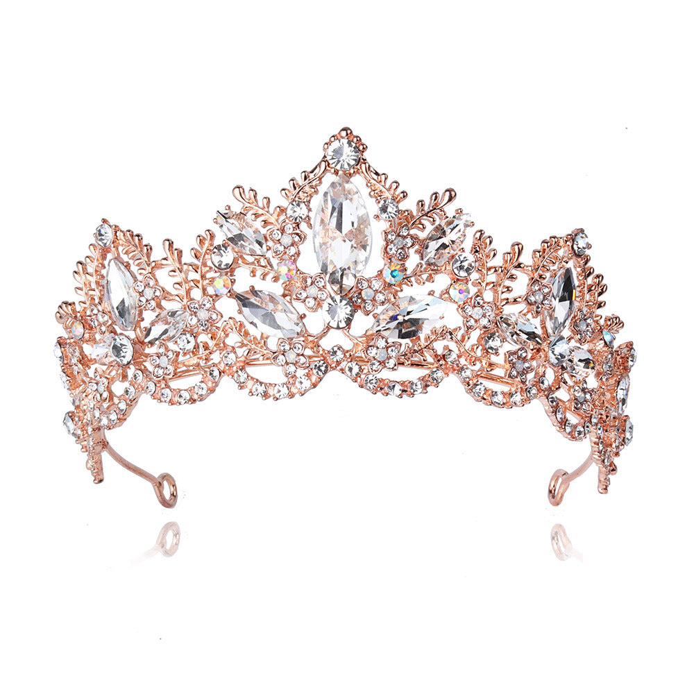 Damen Glamouröse Tiara mit funkelnden Kristallverzierungen Brehn