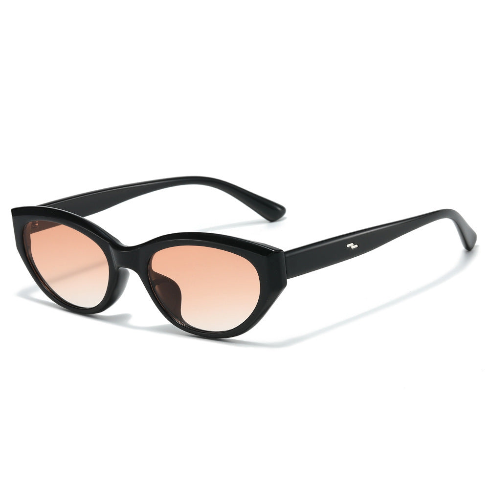 Chic Cat-Eye Sonnenbrille mit stilvollen Rahmen Details Brehn