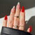 Saisonales Press-On-Nagelkunst-Set mit Zuckerstange und glanzendem Finish Brehn
