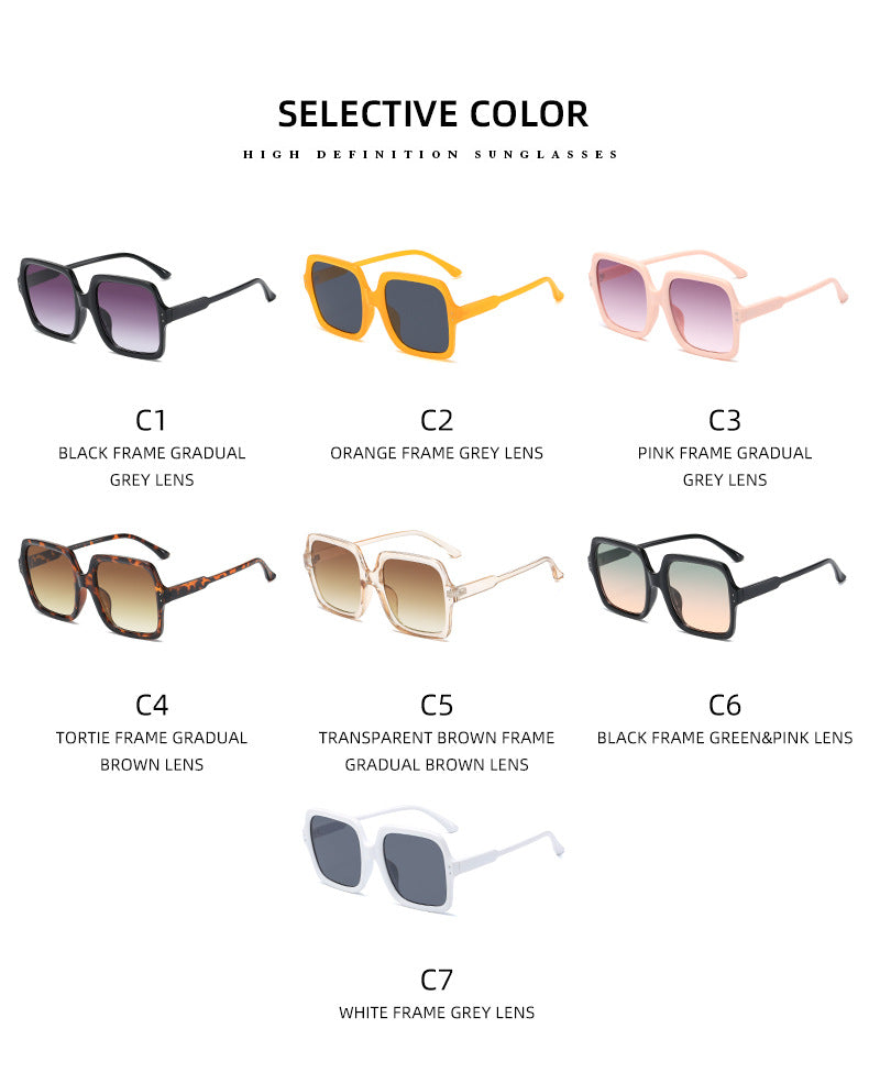 Damen modische oversized Sonnenbrille mit modernem Design Brehn