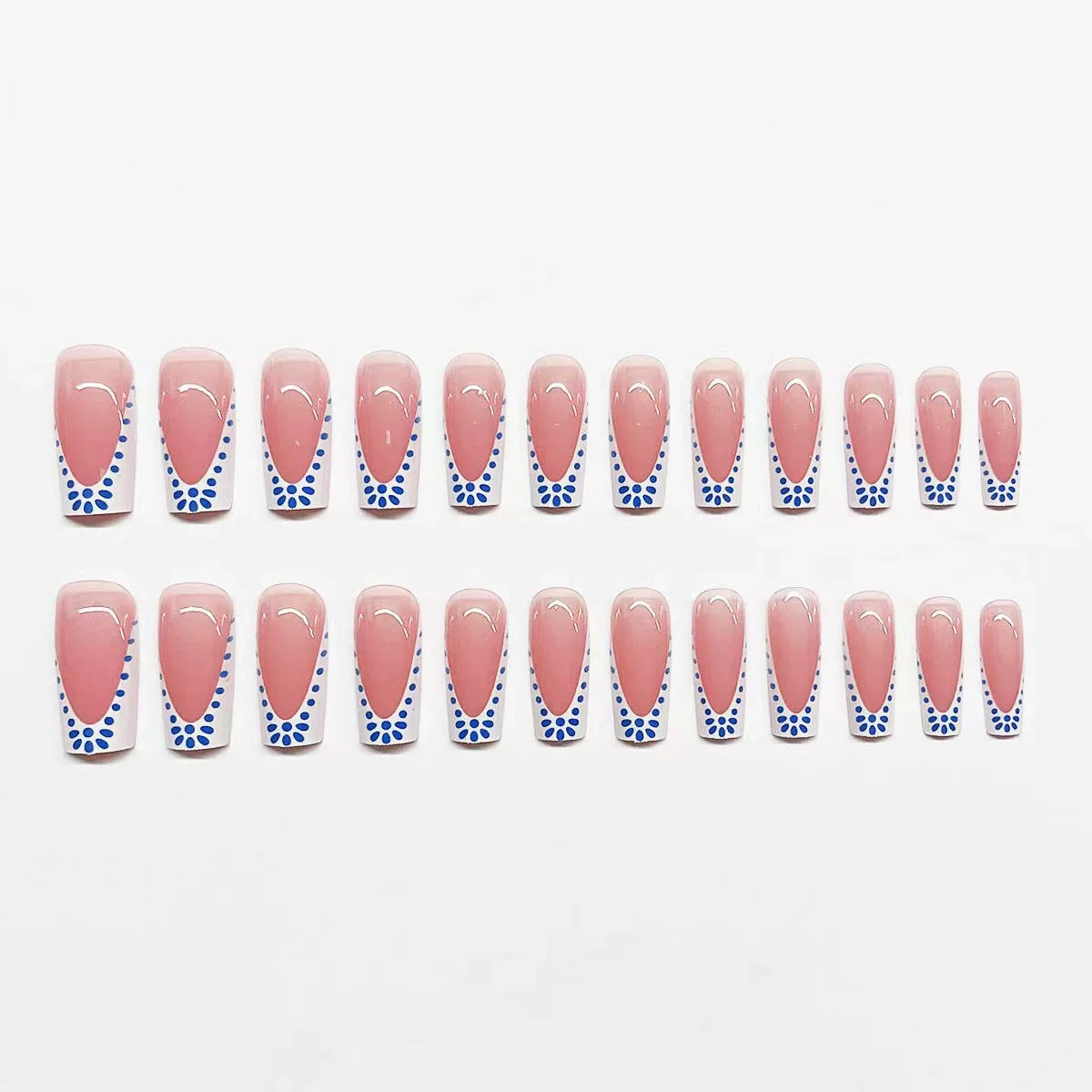 Künstlerisches französisches Spitzen-Nageldesign Brehn