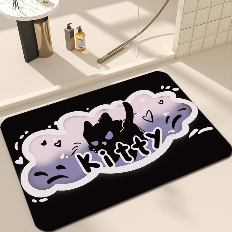 Süßes Katzen-Design Badezimmermatte Brehn