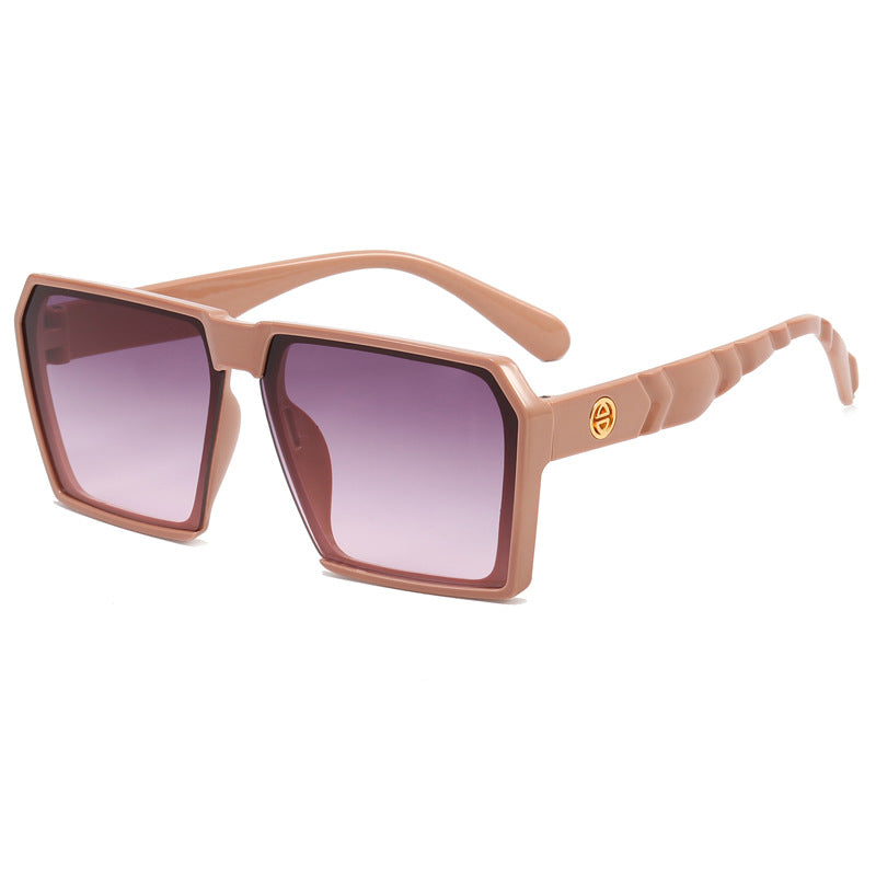 Damen Stylische quadratische Sonnenbrille mit kontrastierenden Gläsern Brehn