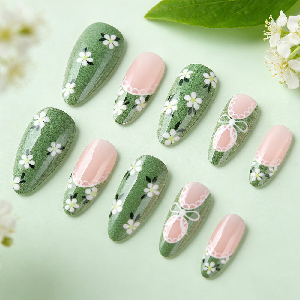 Blumen Spitze Design Press-On Nägel Brehn