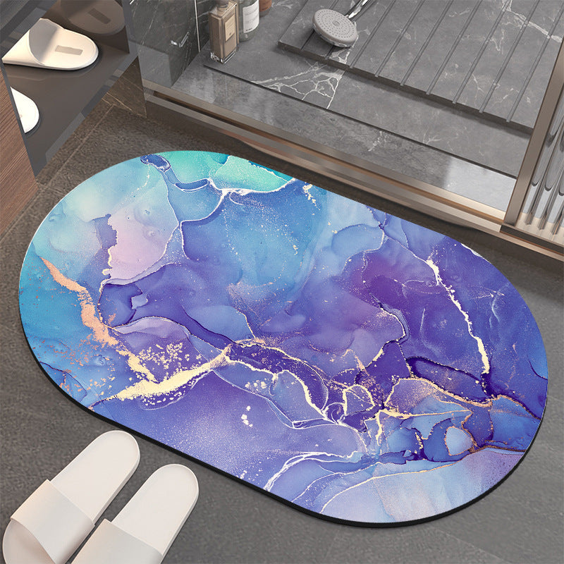 Luxuriöse Abstract Marmor Badematte Brehn