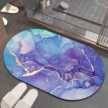 Luxuriöse Abstract Marmor Badematte Brehn