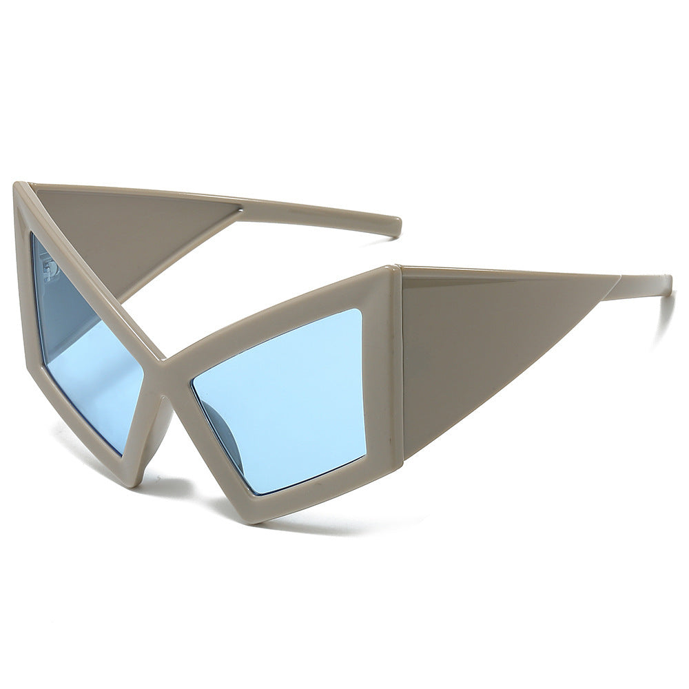 Futuristische Geometrische Schild Sonnenbrille Brehn