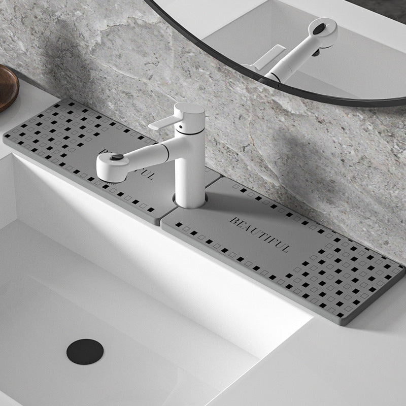 Dekorativer Waschbecken Wasserhahn Schutzmatte