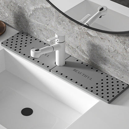 Dekorativer Waschbecken Wasserhahn Schutzmatte