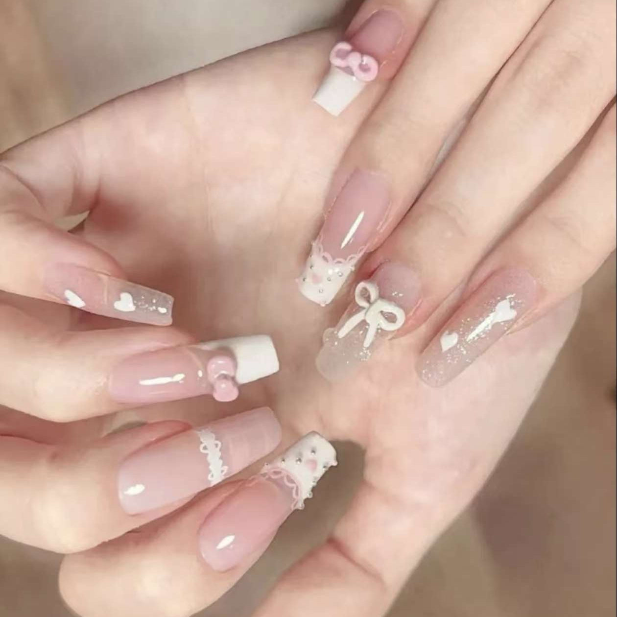 Dekoratives Press-On Nagelkunst Set Brehn