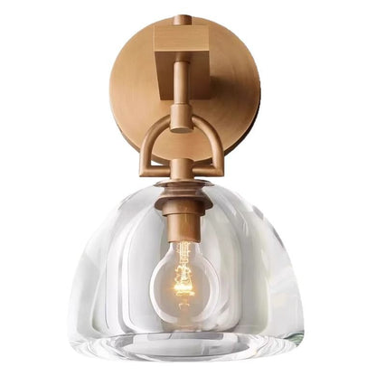 Elegante Glas-Wandlampe