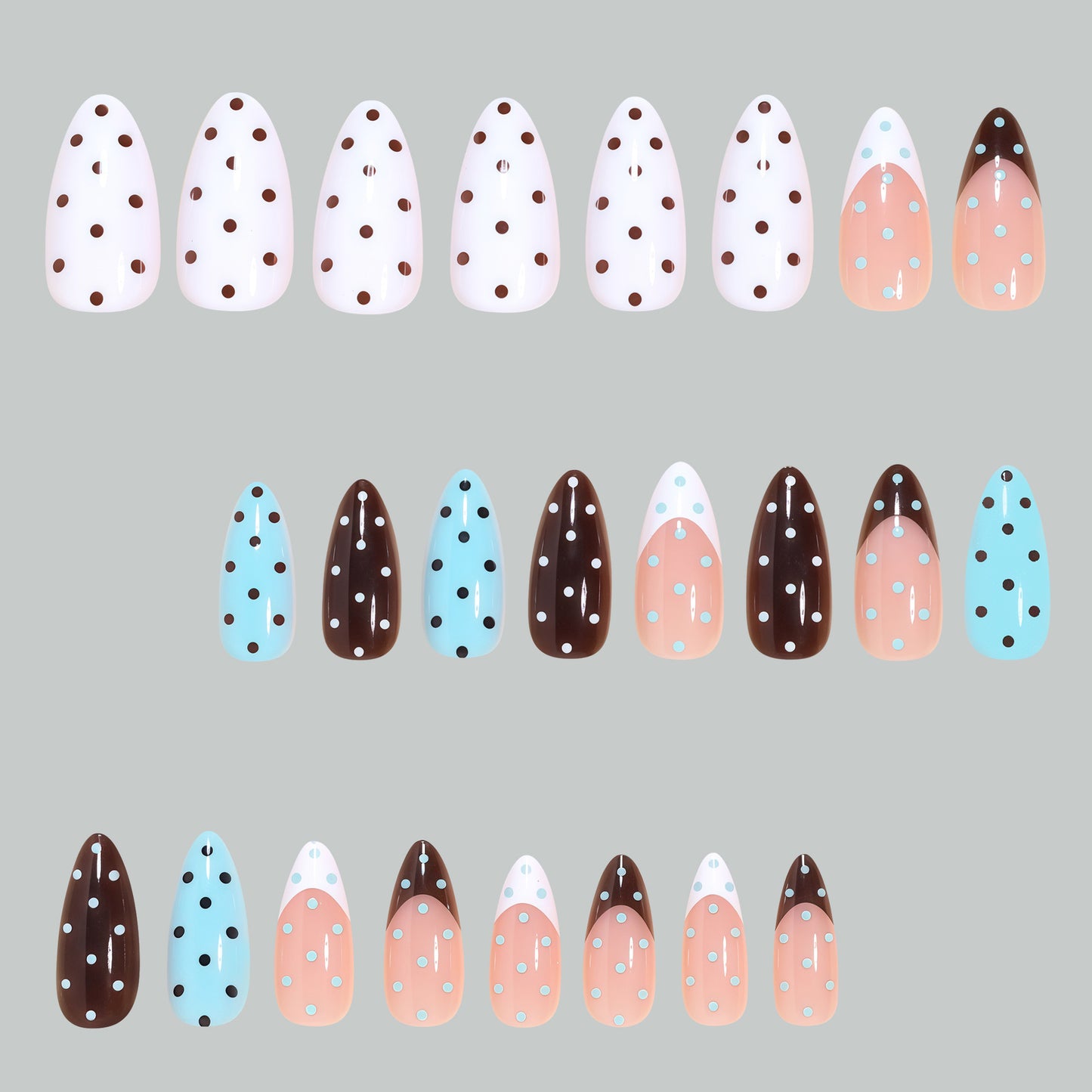 Künstlerisches Stiletto Nageldesign Set Brehn