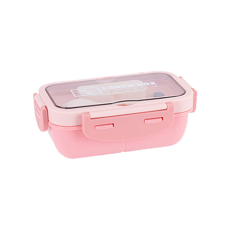 Vielseitige Mehrfachfach-Lunchbox mit integriertem Besteck