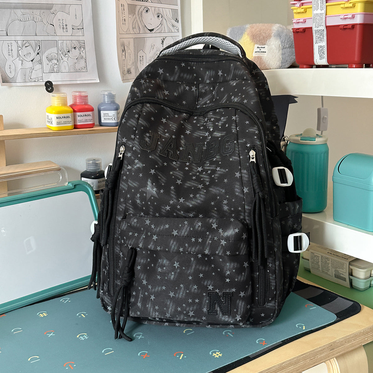 Stylischer Rucksack mit Sternmuster Brehn
