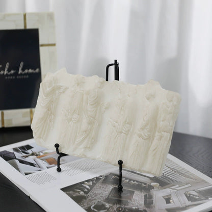 Elegante Marmor Dekorative Scheibe