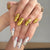 Glamouröse Metallic Press-On Nagelset Brehn