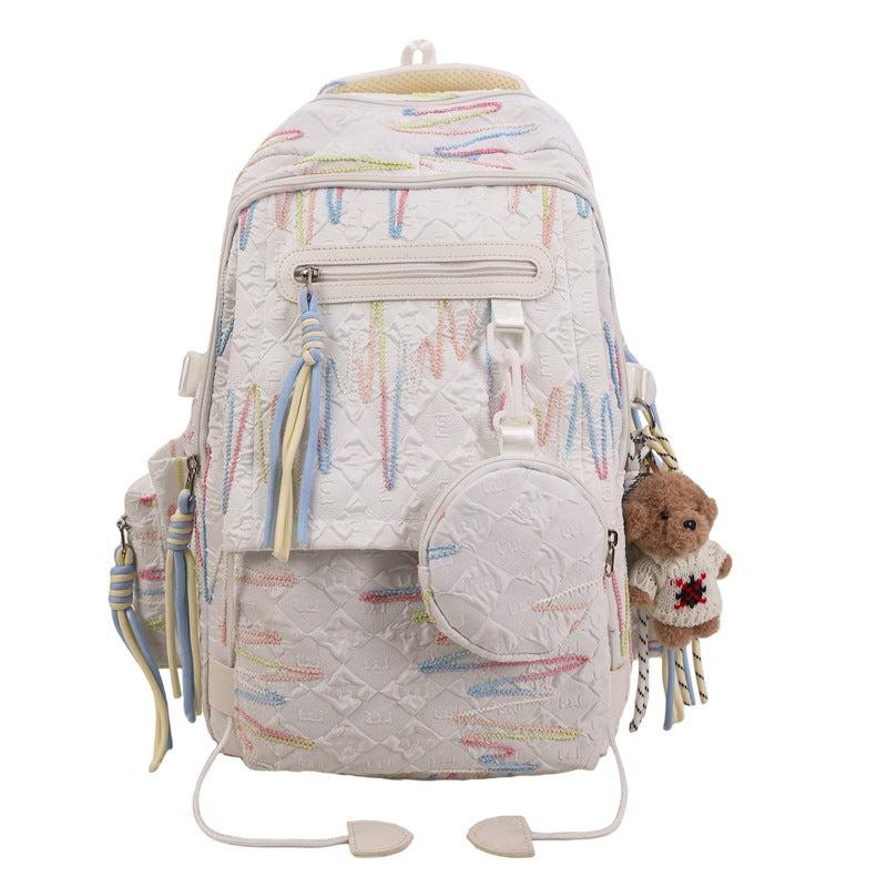 Trendiger bestickter Rucksack
