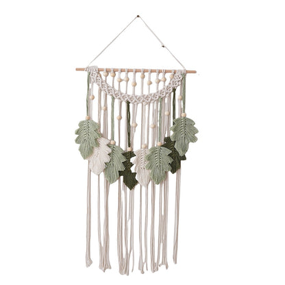 Bohemian Makramé Blatt Wanddekoration Brehn