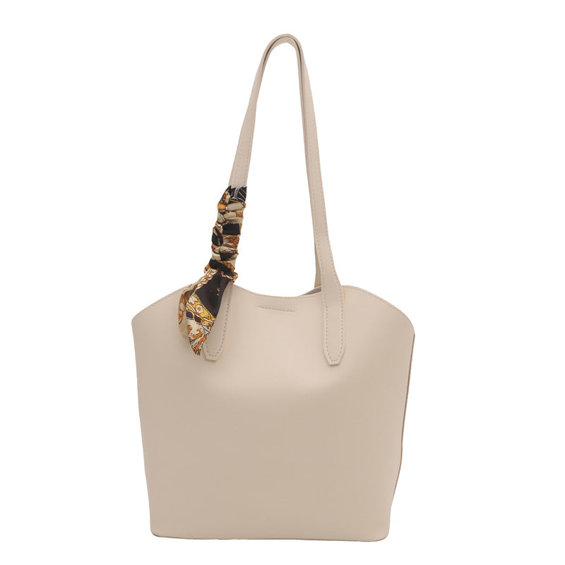 WoChic Designer Tote Bag mit stilvollem Schal Brehn