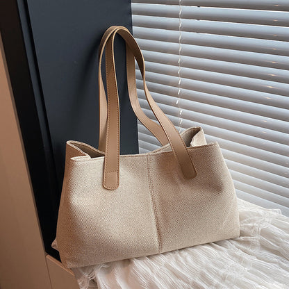 Elegante strukturierte Canvas-Handtasche