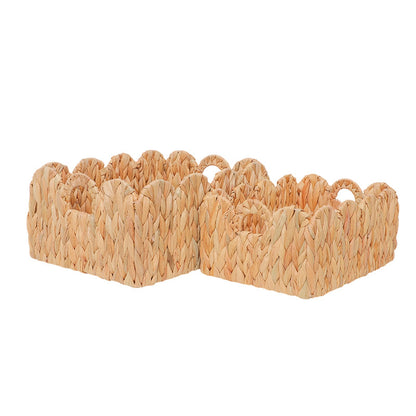 Scalloped Woven Serving Tray Brehn