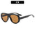 Eleganter Look Stilvolle Retro-inspirierte Schild Sonnenbrille