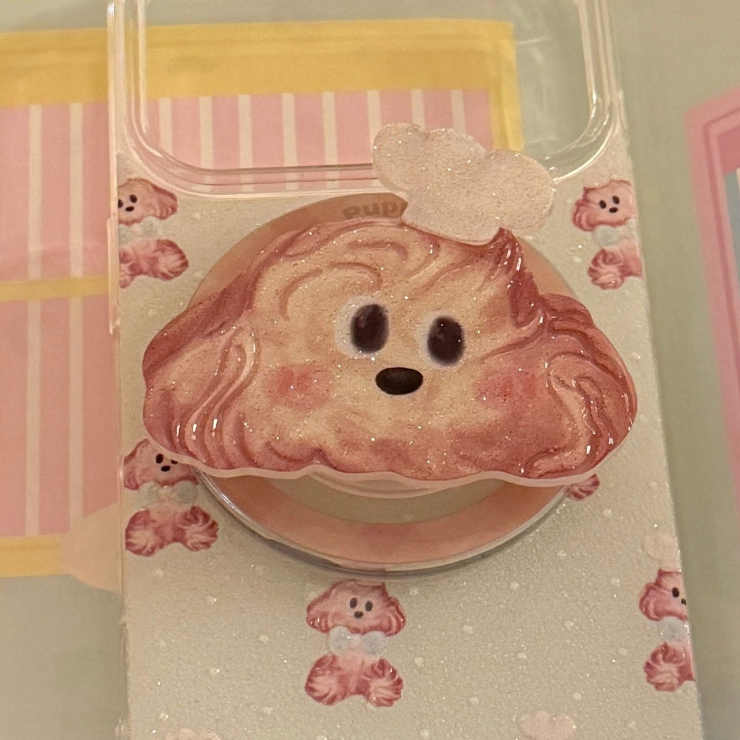 Kawaii Hund Smartphone Fingerhalter Brehn