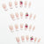 Kunstnagelset mit chicen Kirschmotiven und eleganter French-Spitze Brehn