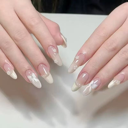 Künstlerisches Stiletto Press-On Nagelkunst Brehn