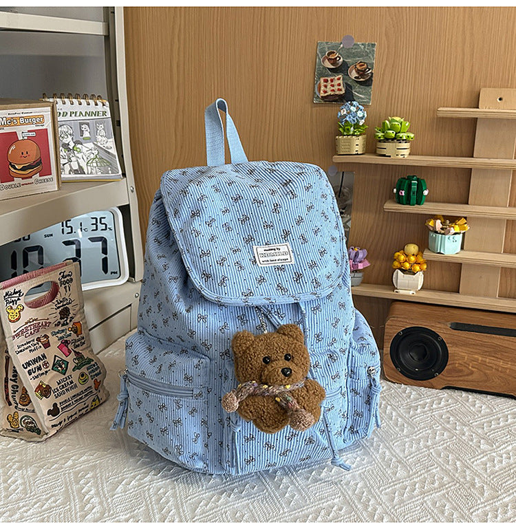 Lässiger Kordelzug Schulrucksack