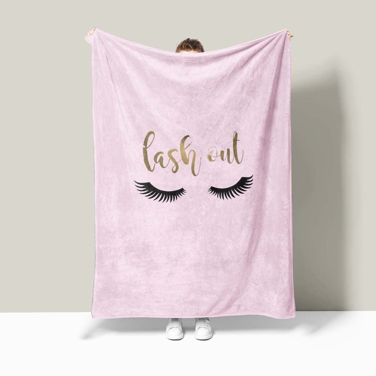 Luxuriöse Fleece-Wurfdecke mit auffälligem Design