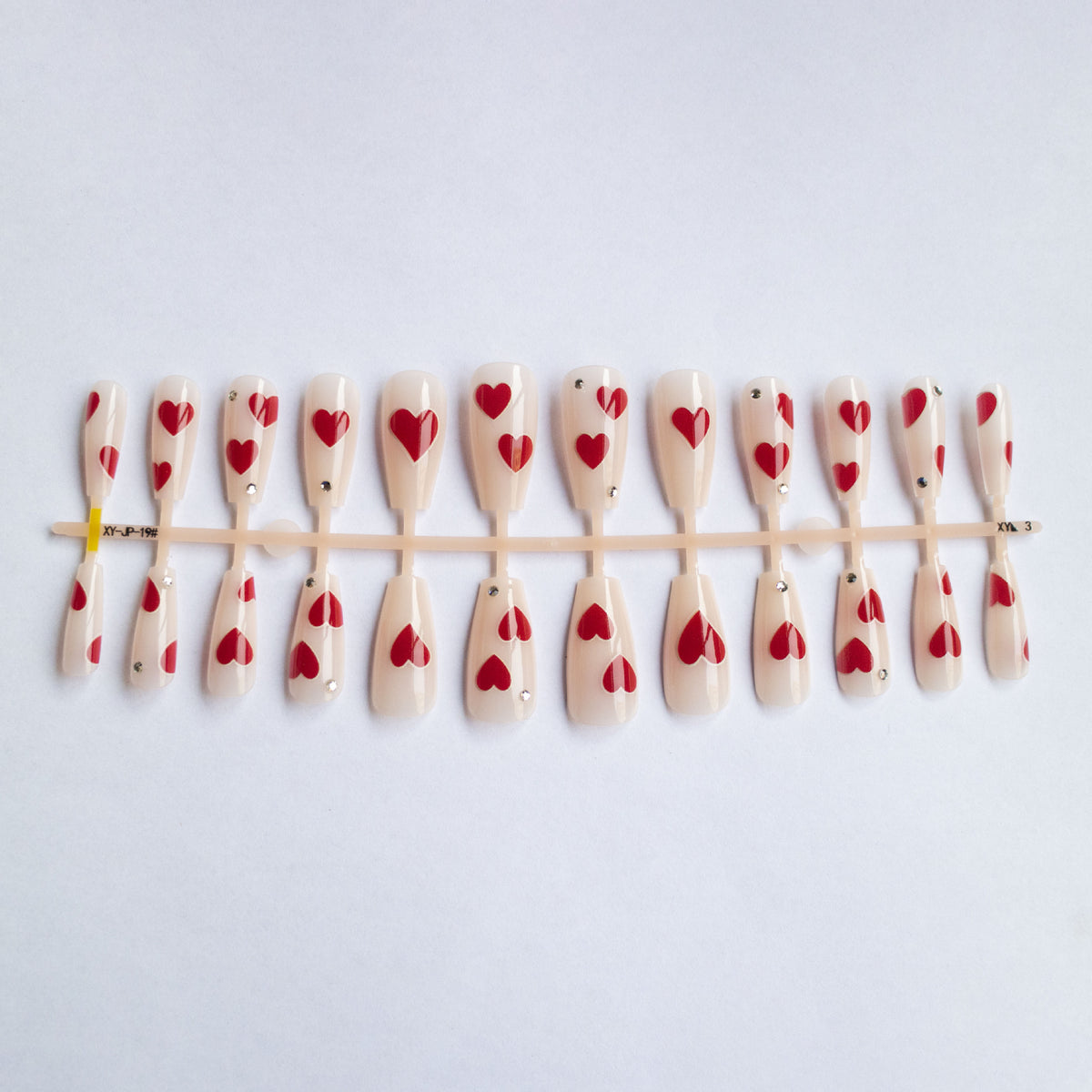 Herz-musteriges Gel-Nagelkunst-Kit
