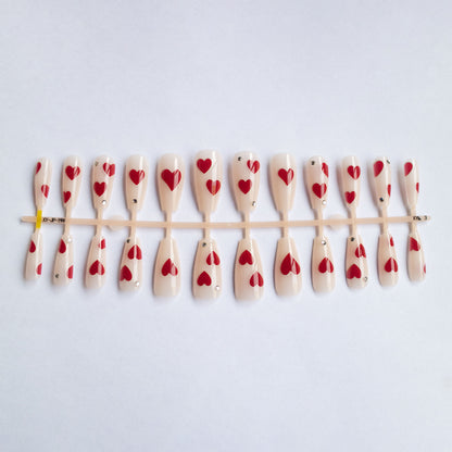 Herz-musteriges Gel-Nagelkunst-Kit