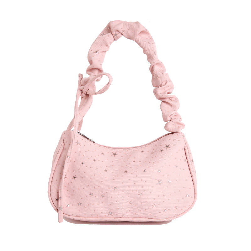 WoChic Schlaff Star-Muster Handtasche Brehn