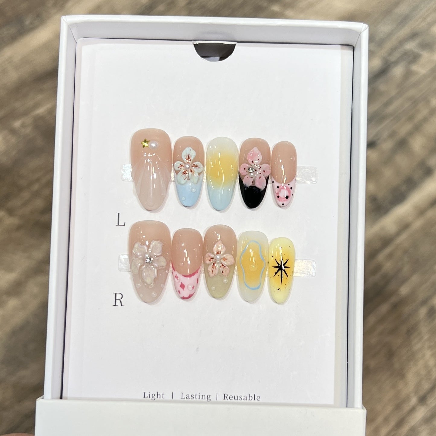 Wiederverwendbares Press-On Nagelset Brehn