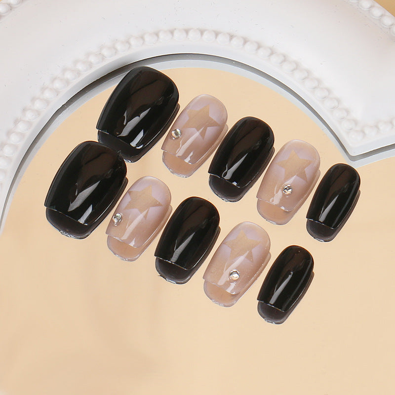 Glamouröses Stern-Design Press-On Nagelset Brehn