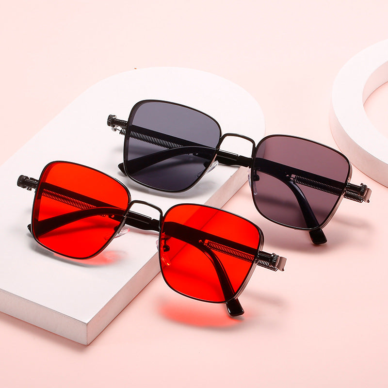 Damen modernistische Sonnenbrille im eleganten Metallrahmen Brehn