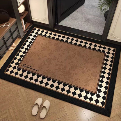 Dekorativer floralem Teppich
