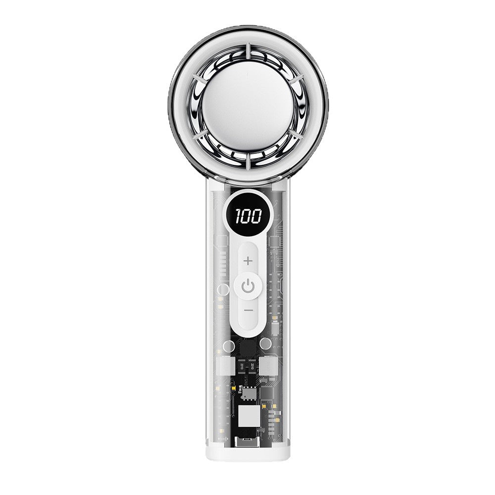 Kühlender transparenter tragbarer bladeless Hochgeschwindigkeits-USB-wiederaufladbarer Ventilator Brehn