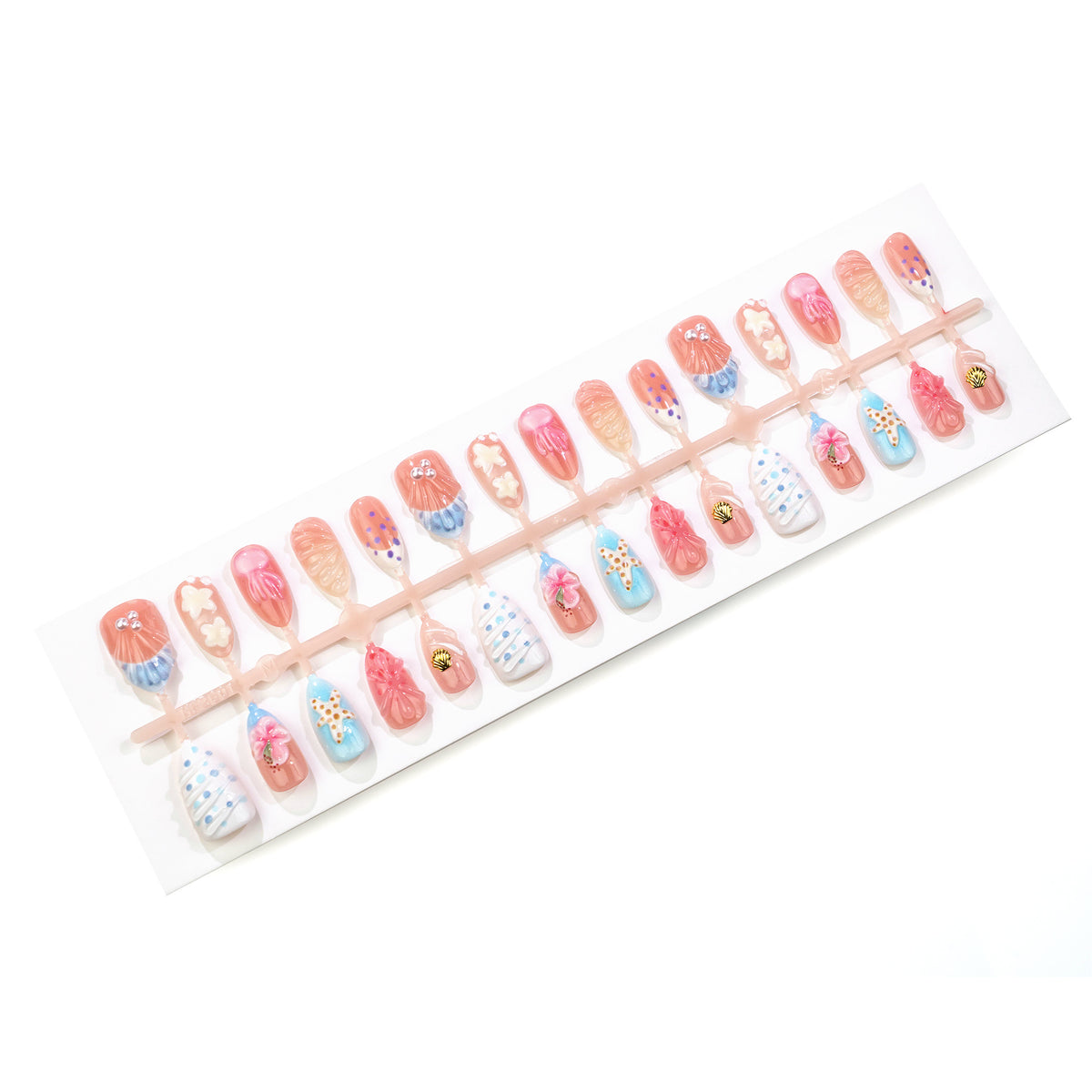 Beach-Inspirierte Impress-Nägel Set Brehn