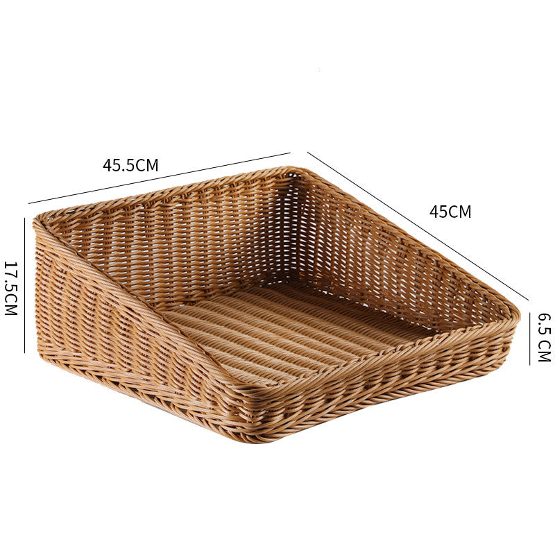 Unisex Tragbare Aufbewahrungskiste aus geflochtenem Rattan Brehn