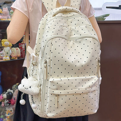 Stylische Pünktchenmuster Rucksack Brehn