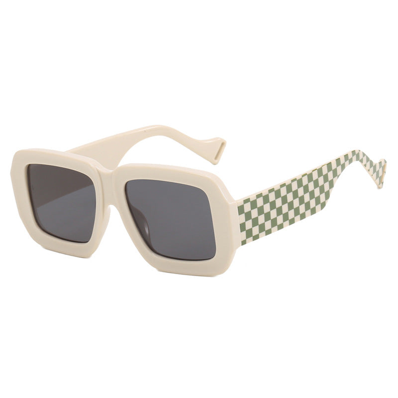 Damen modische Sonnenbrille mit eckigem Design und schickem Muster Brehn