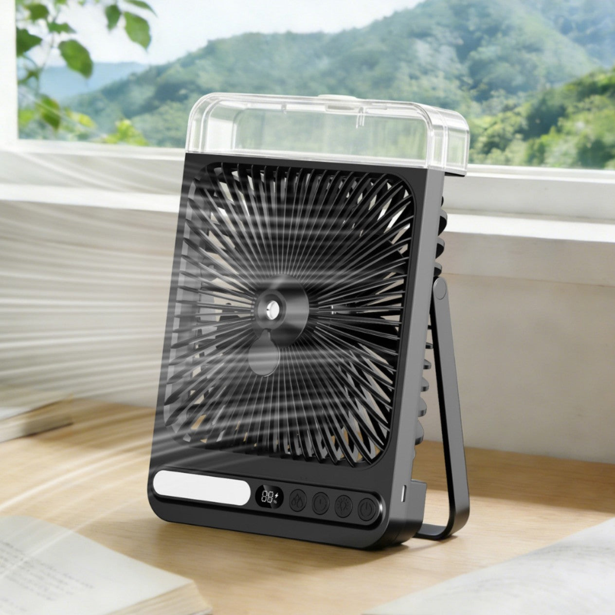 Damen tragbarer digitaler Tischventilator Brehn