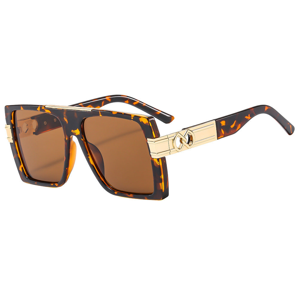 Damen oversized Sonnenbrille mit extravaganten Glitzerakzenten Brehn