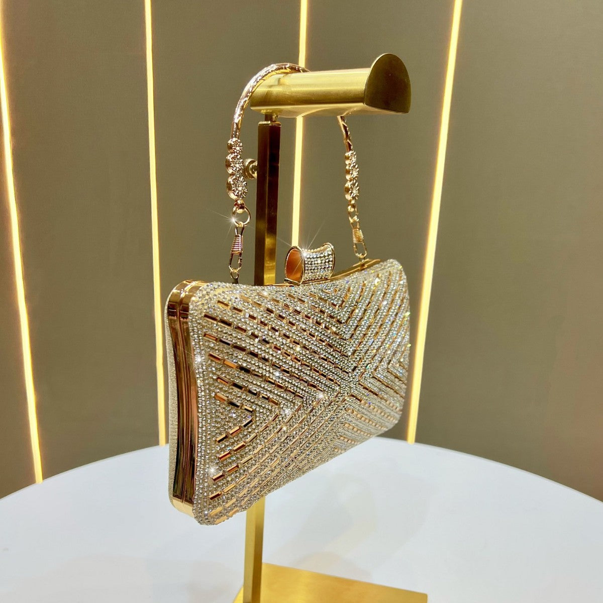 Glamouröse Strass-Besetzte Abendhandtasche