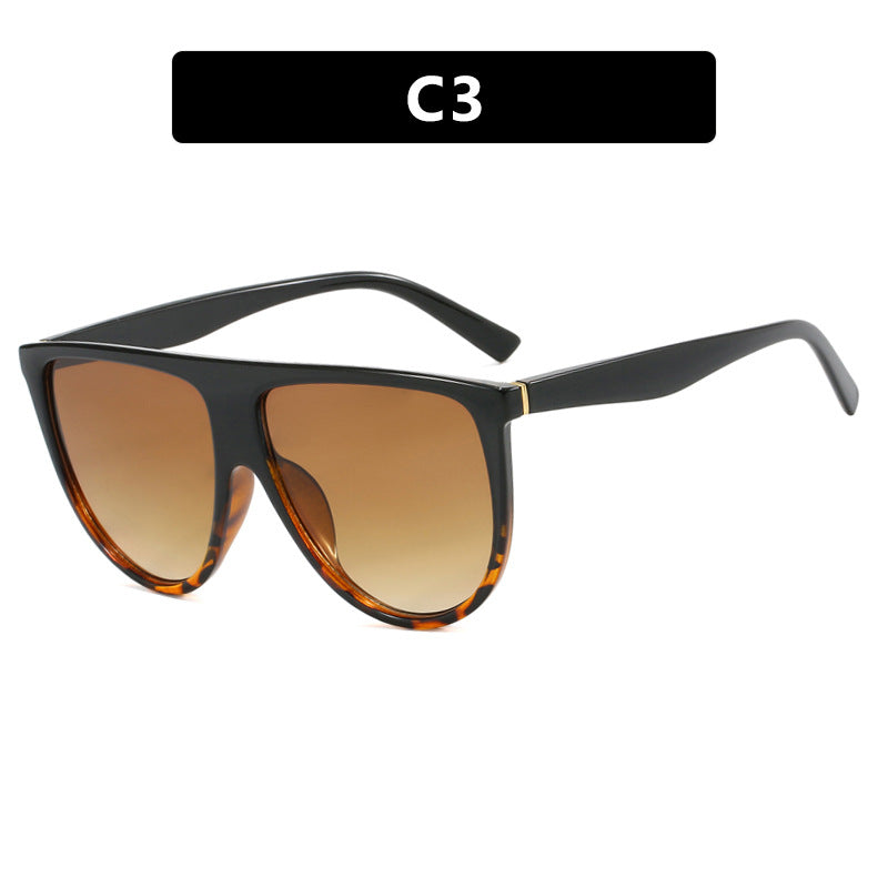 Damen trendige Oversized-Sonnenbrille mit stylischem transparenten Rahmen Brehn