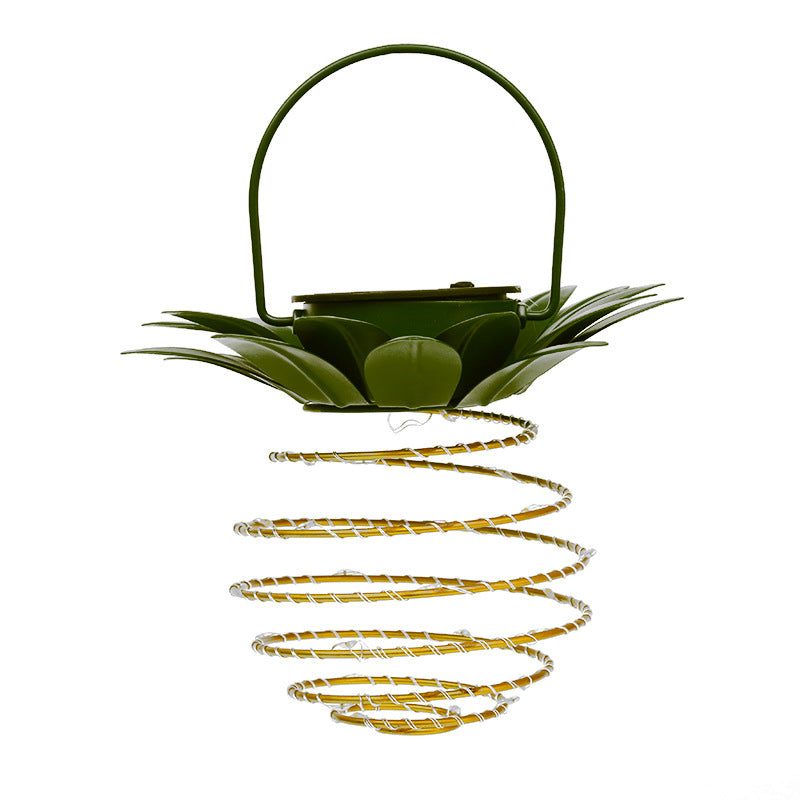 Spiral Pendant LED Hängeleuchte Pflanzgefäß Mit Faux Tropischem Blattaufsatz Brehn